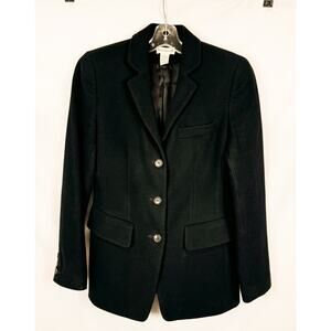 Womens Ann Taylor Wool Cashmere Jacket Size 2 Vintage Career Quiet Luxury Chic